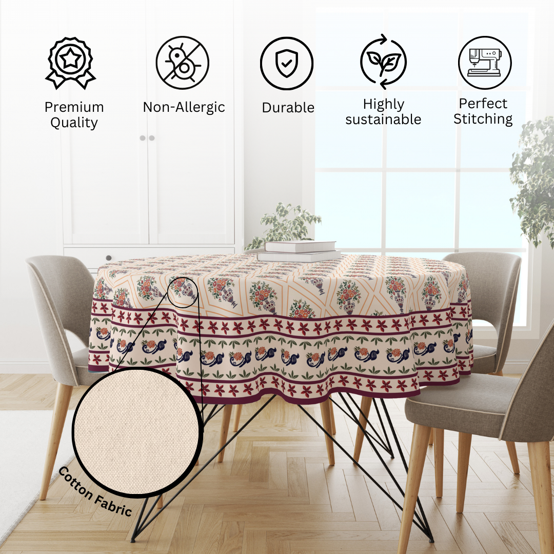 Flower Vase| Premium Quality | Table Cloth/ Table Linen | Kitchen Linen image 5