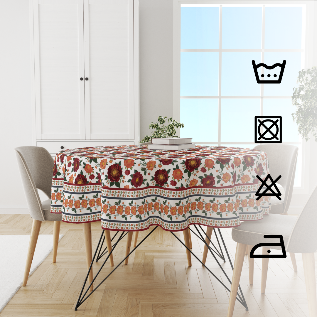Red Bunch | Premium Quality | Table Cloth/ Table Linen | Kitchen Linen image 3