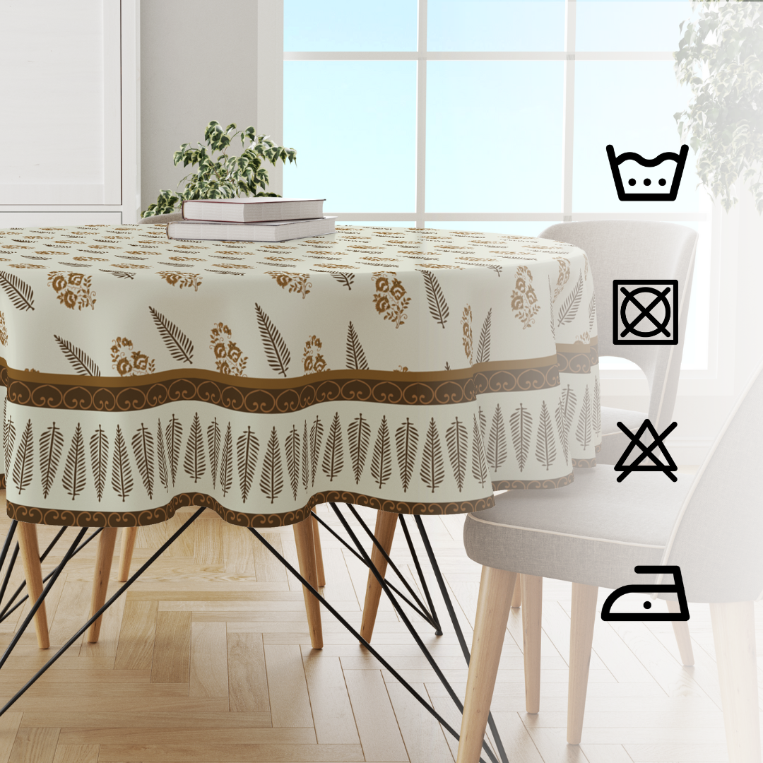 Brown Block | Premium Quality | Table Cloth/ Table Linen | Kitchen Linen image 5
