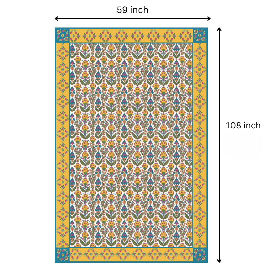 Breezy Yellow | Premium Quality | Table Cloth | Dining Table Cloth image 8