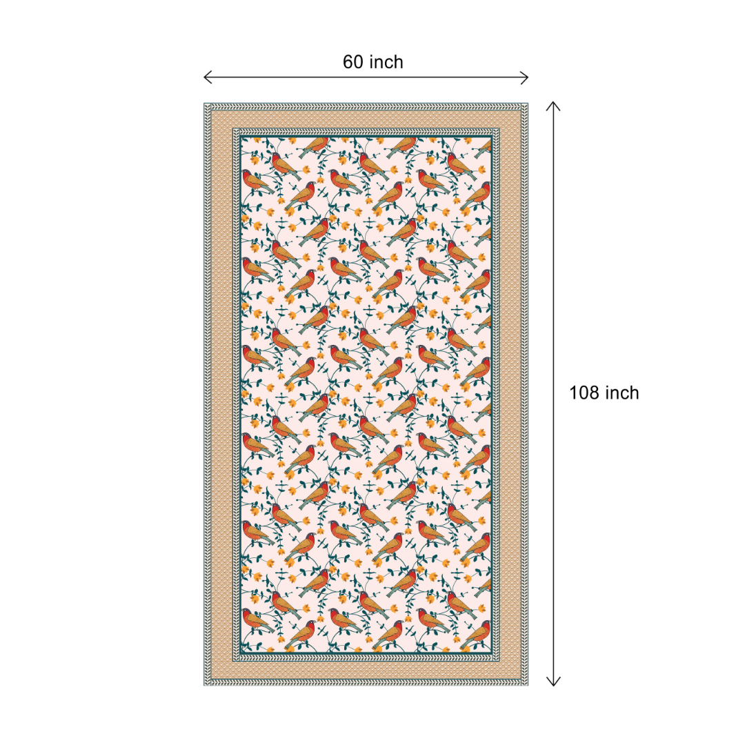 Bird's Land| Premium Quality | Table Cloth | Dining Table Cloth image 10