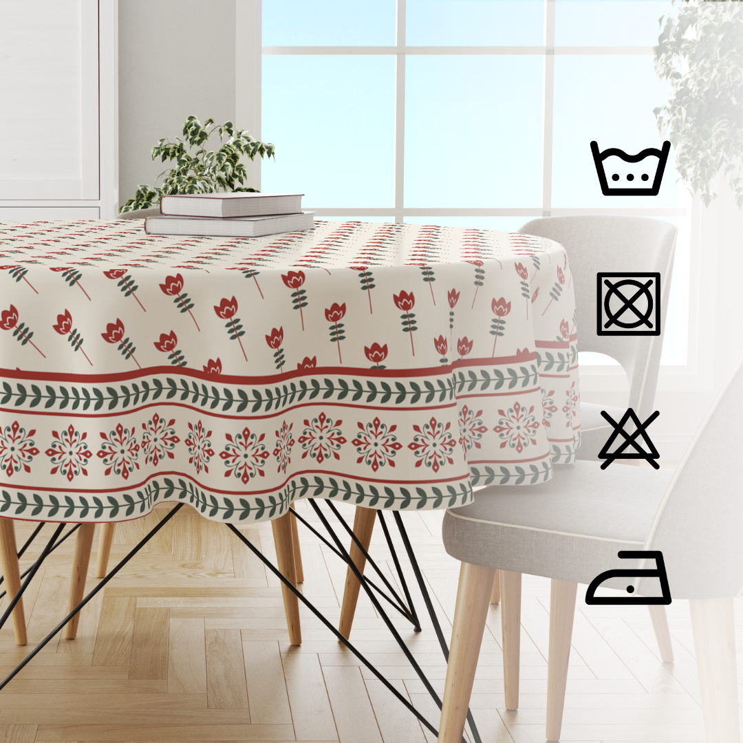 Floral Petal | Premium Quality | Table Cloth/ Table Linen | Kitchen Linen image 4