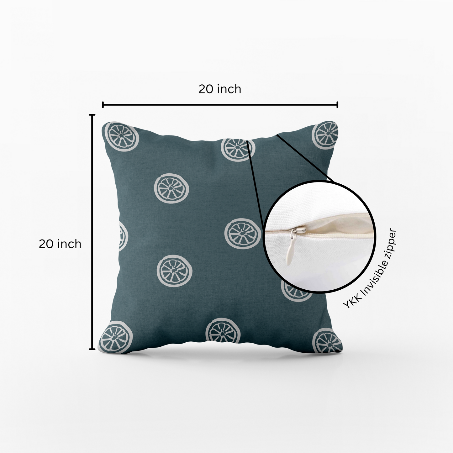 Teal Orbit Print Cushion Cover Set of 2