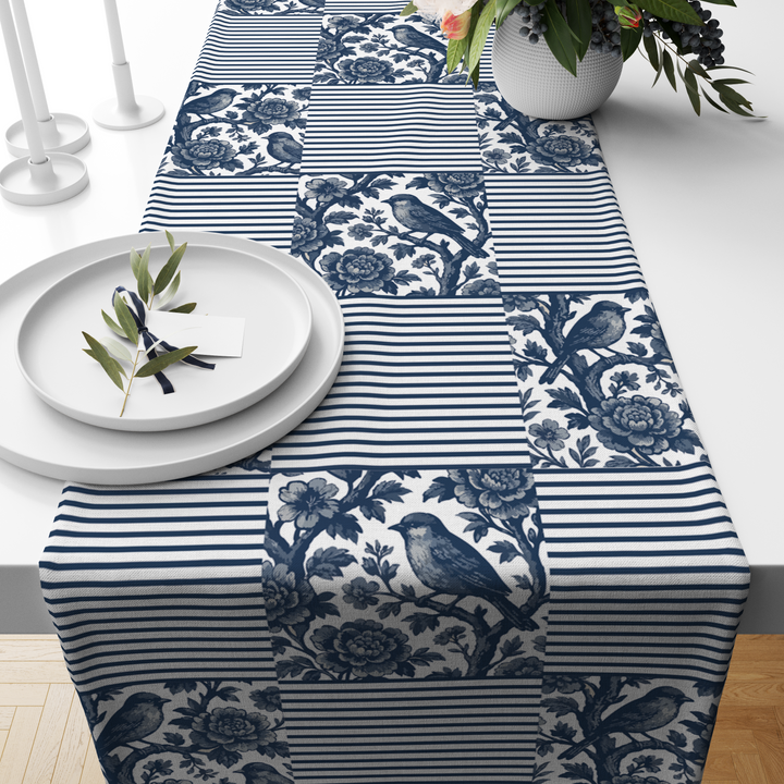 Blue Strips | Table Runner | Table Linen | Kitchen And Table Linen| Premium Quality