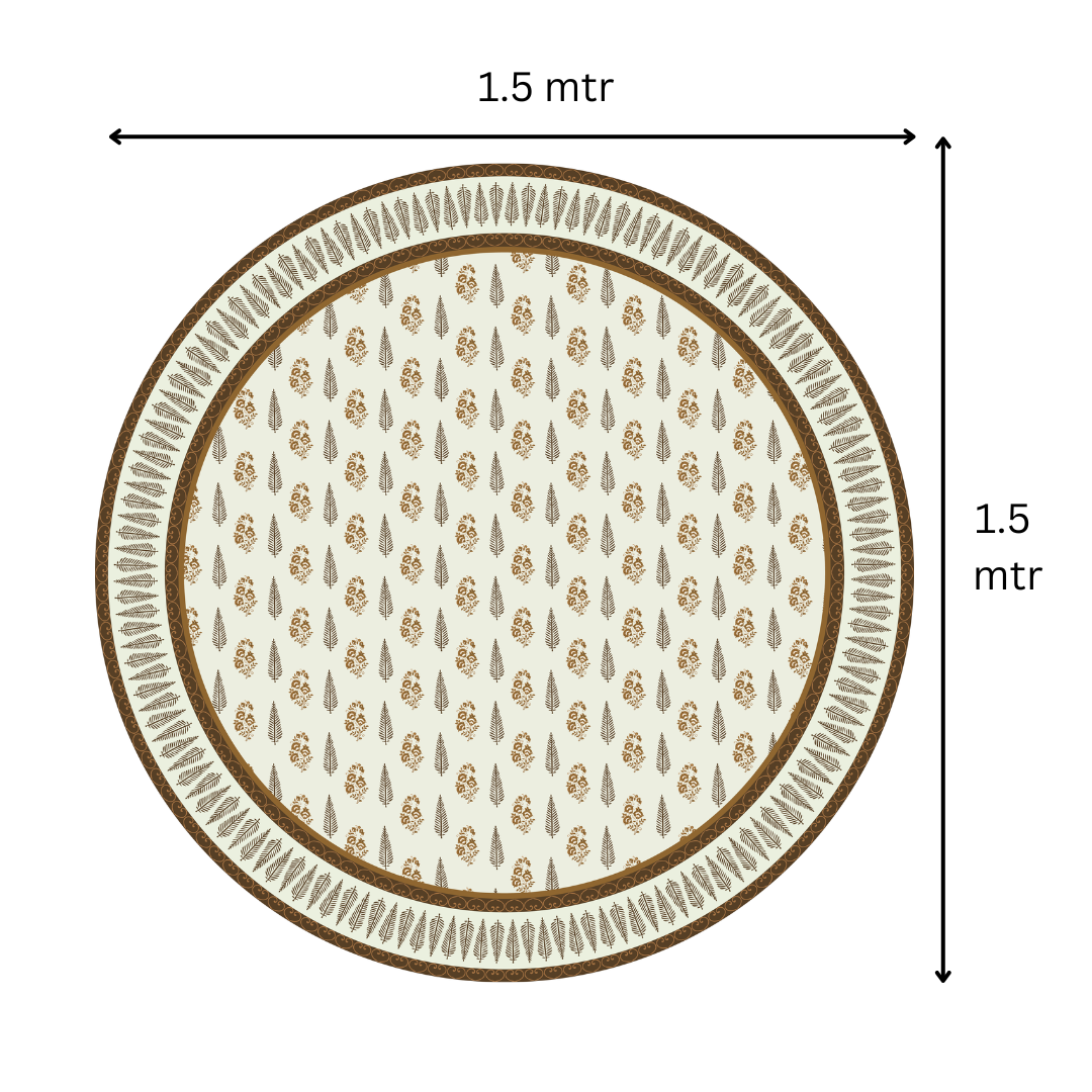 Brown Block | Premium Quality | Table Cloth/ Table Linen | Kitchen Linen image 2