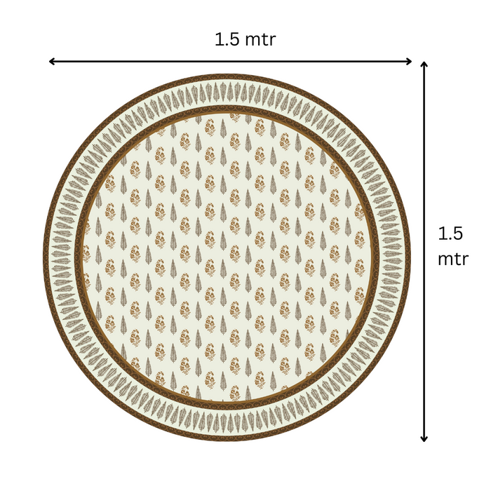 Brown Block | Premium Quality | Table Cloth/ Table Linen | Kitchen Linen image 2