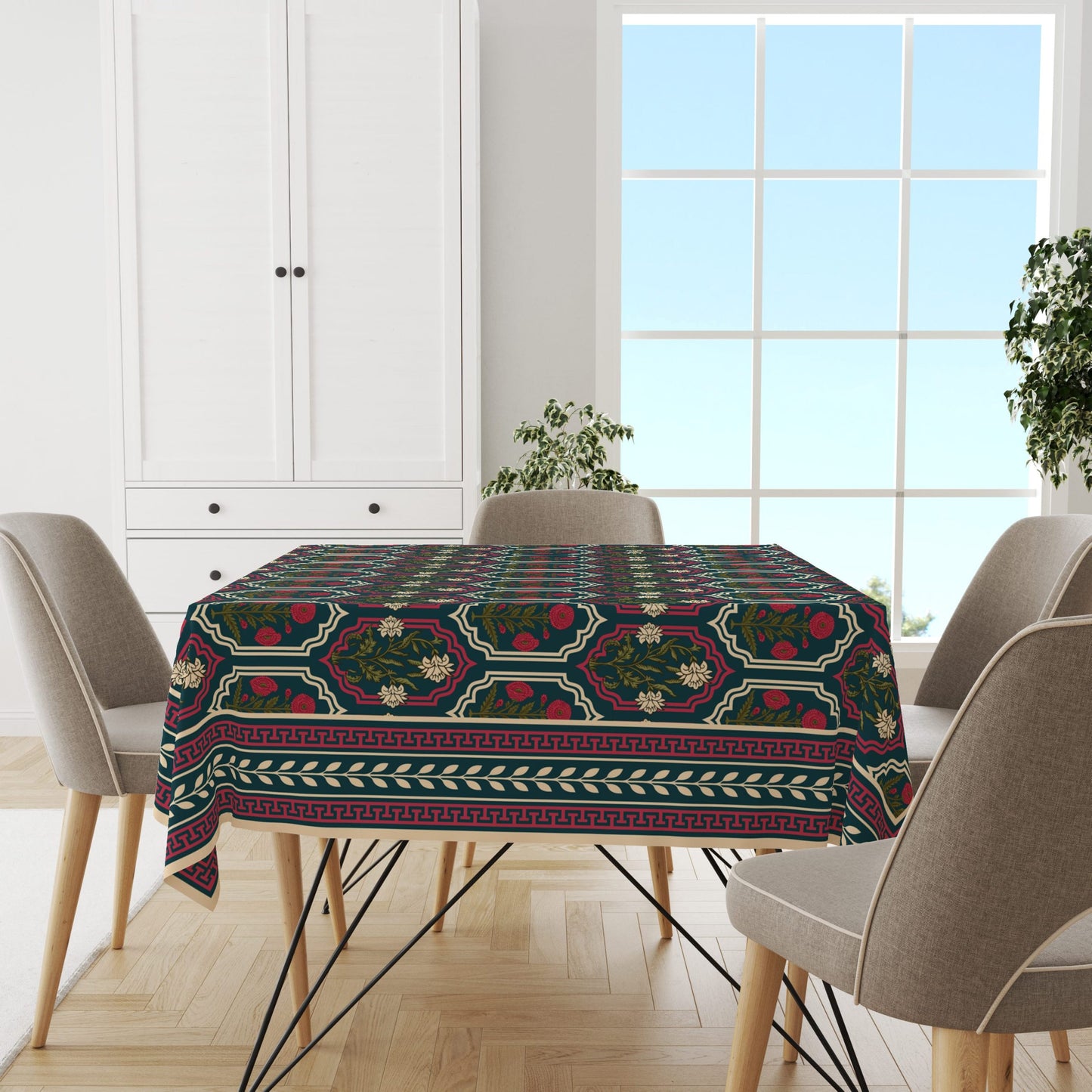 Rajputana | Premium Quality | Table Cloth | Dining Table Cloth image 1