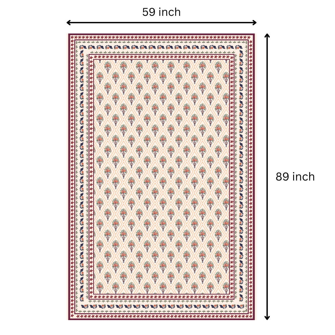 Maroon Block | Premium Quality | Table Cloth | Dining Table Cloth image 6