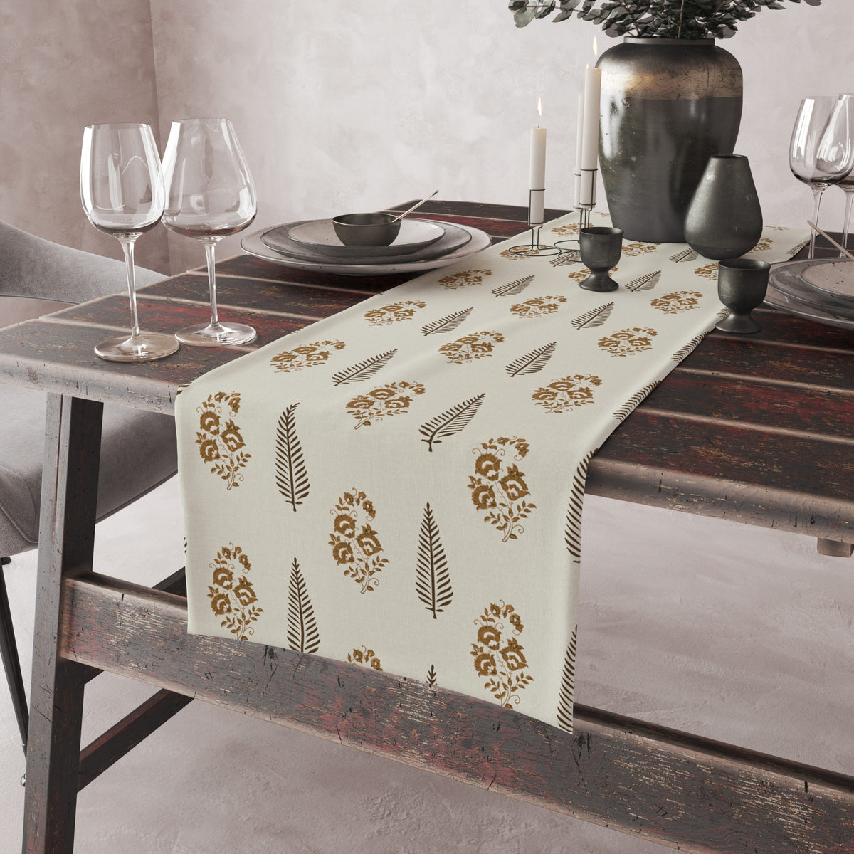 Block Print | Premium Quality| Table Linen| Table Runner| Kitchen Linen image 5