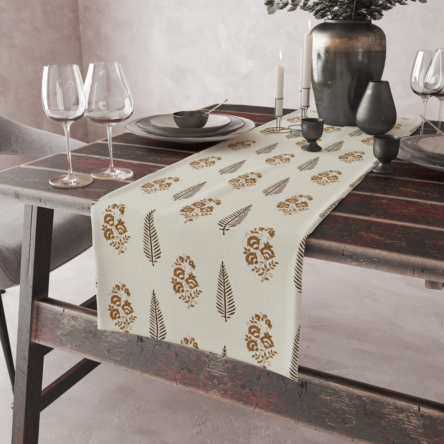 Block Print | Premium Quality| Table Linen| Table Runner| Kitchen Linen image 5