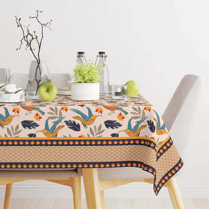 Chirpy Bird | Premium Quality | Table Cloth | Dining Table Cloth image 0