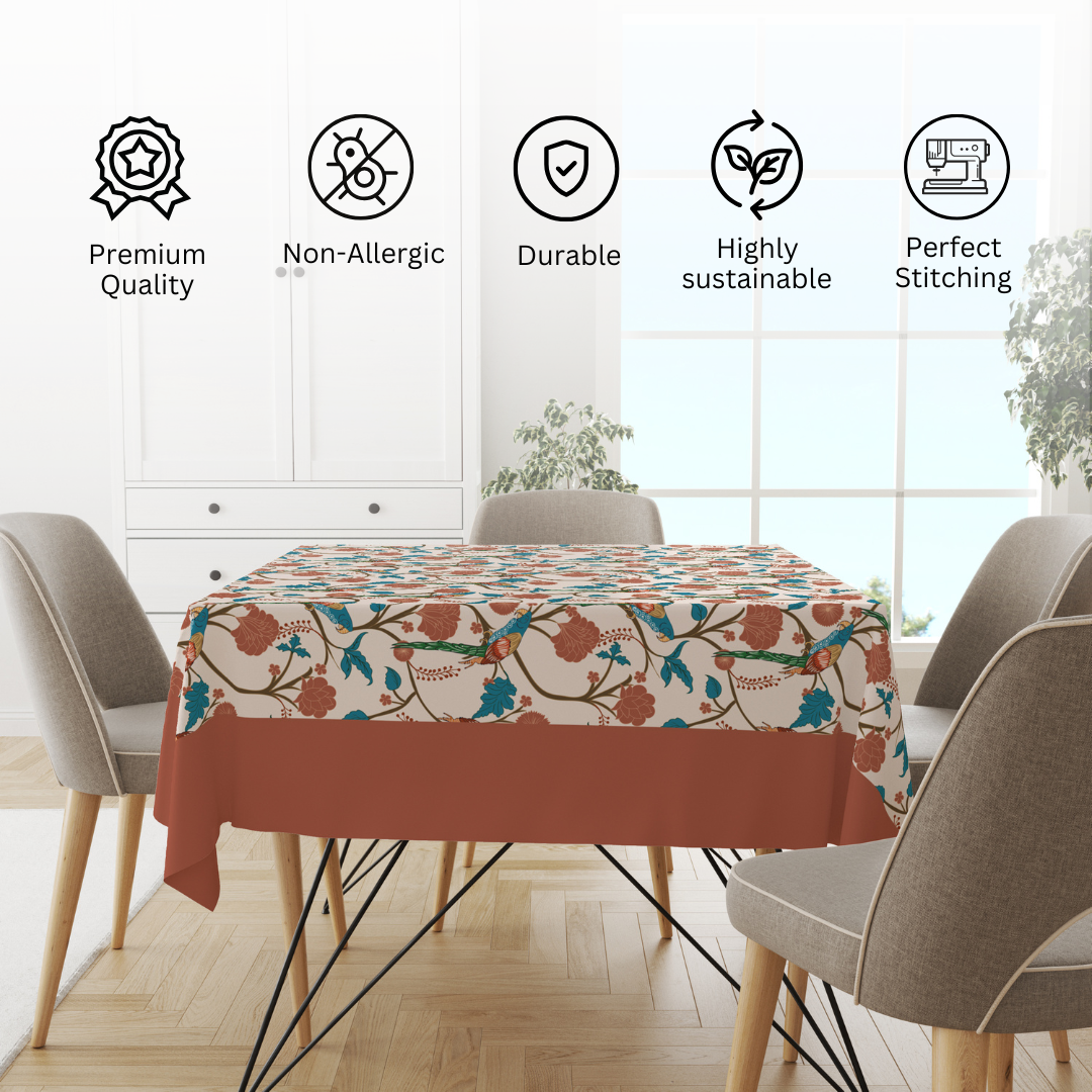 Parrot| Premium Quality | Table Cloth | Dining Table Cloth image 5