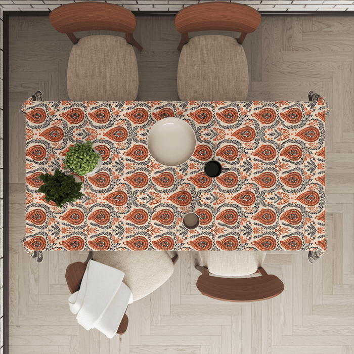 Brown Block | Premium Quality | Table Cloth | Dining Table Cloth image 3