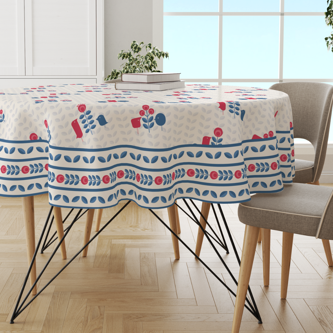 Blue Minimal | Premium Quality | Table Cloth/ Table Linen | Kitchen Linen image 1