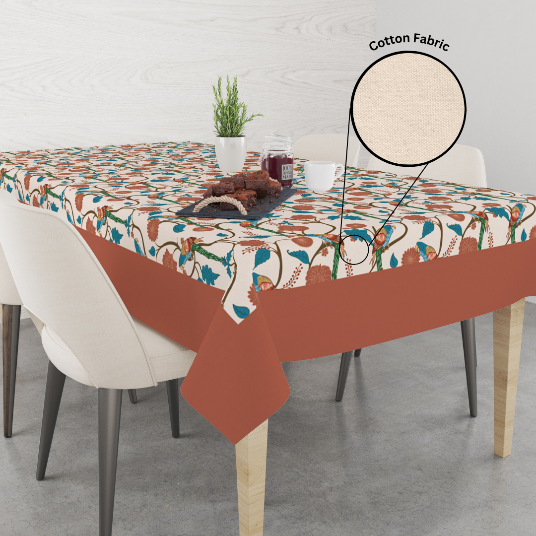 Parrot| Premium Quality | Table Cloth | Dining Table Cloth image 4