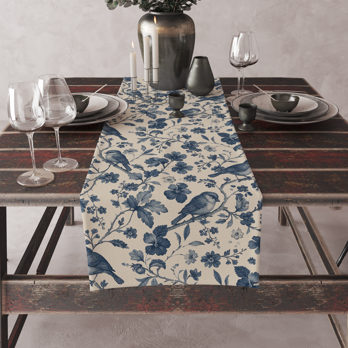 Birds Roots| Table Runner | Table Linen | Kitchen And Table Linen