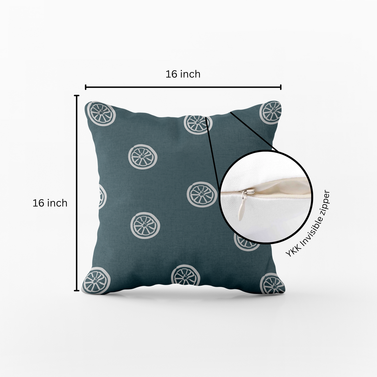 Teal Orbit Print Cushion Cover Set of 2