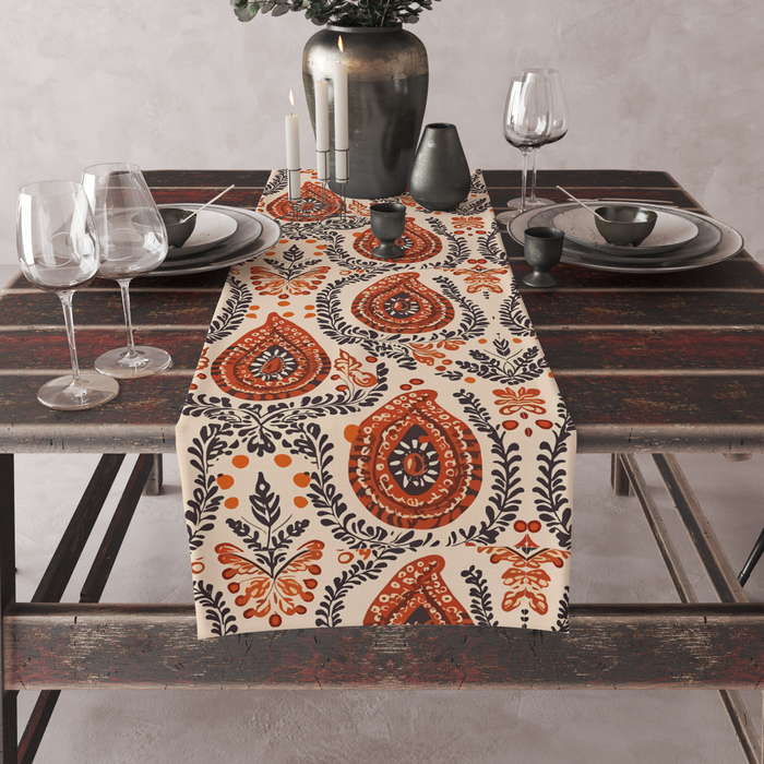 Brown Blocks | Table Linen/ Kitchen Linen| Table Runner| Premium Quality