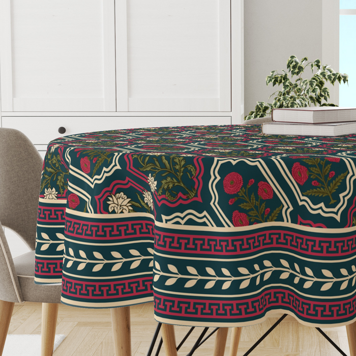 Rajputana Frames | Premium Quality | Table Cloth/ Table Linen | Kitchen Linen image 0