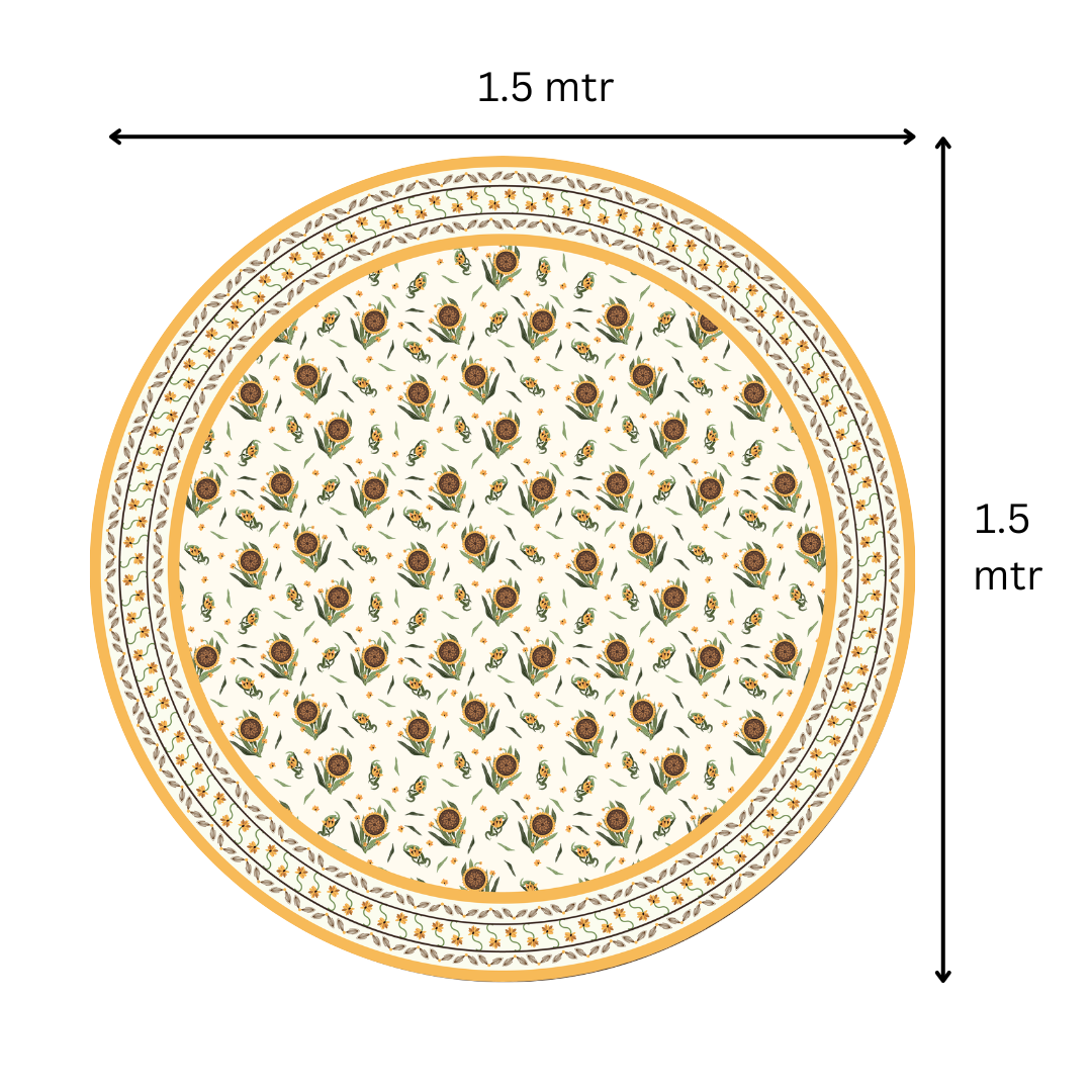 Sunflower | Premium Quality | Table Cloth/ Table Linen | Kitchen Linen image 5