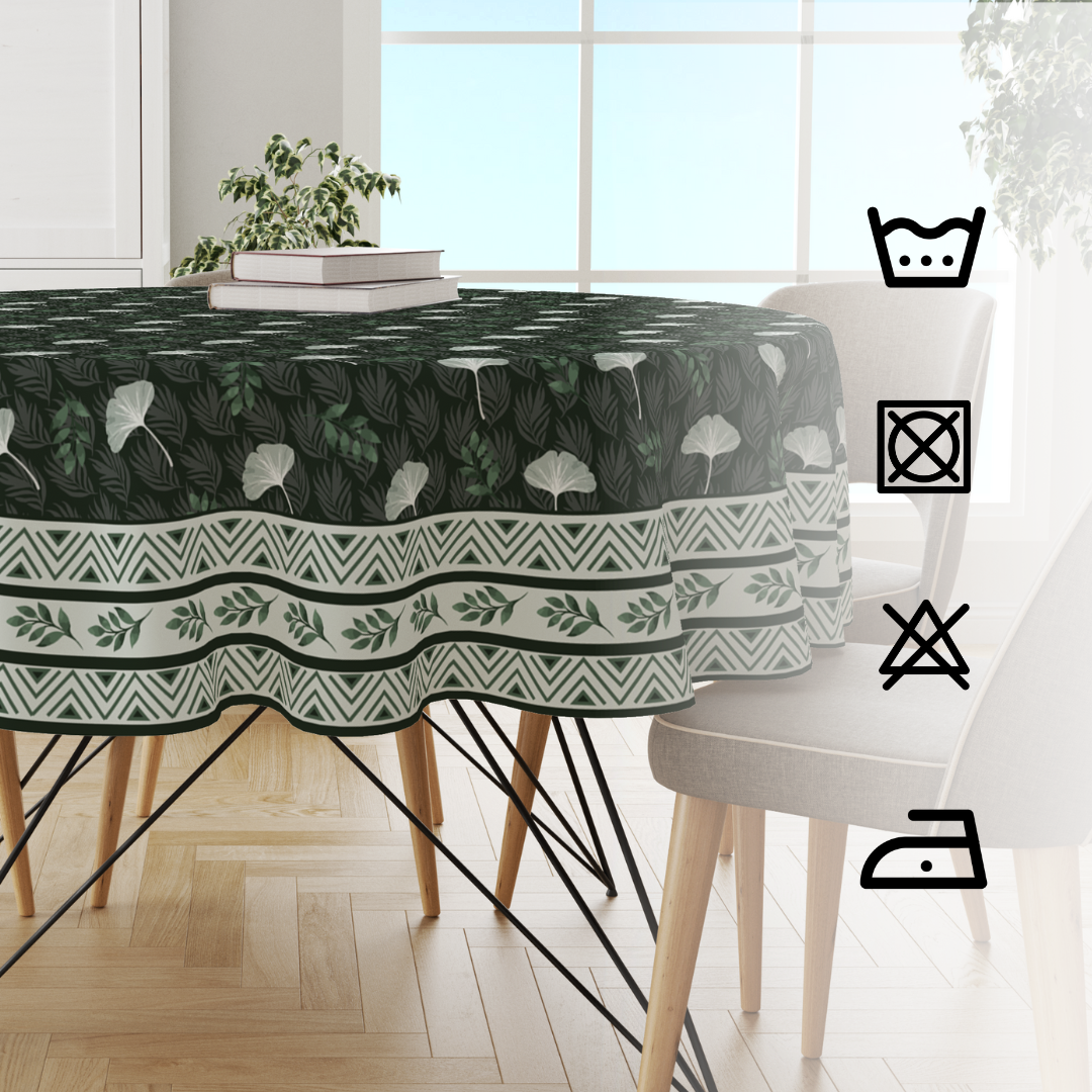 Tropical Green | Premium Quality | Table Cloth/ Table Linen | Kitchen Linen image 4