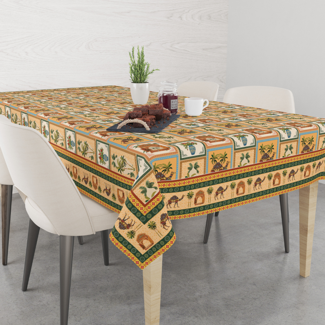 Jaipuri Jharoke| Premium Quality | Table Cloth | Dining Table Cloth image 2