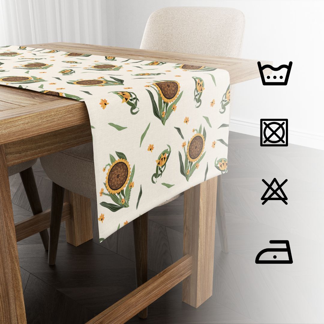 Sunflower| Table Linen/ Table Runner| Premium Quality| Kitchen Linen image 8