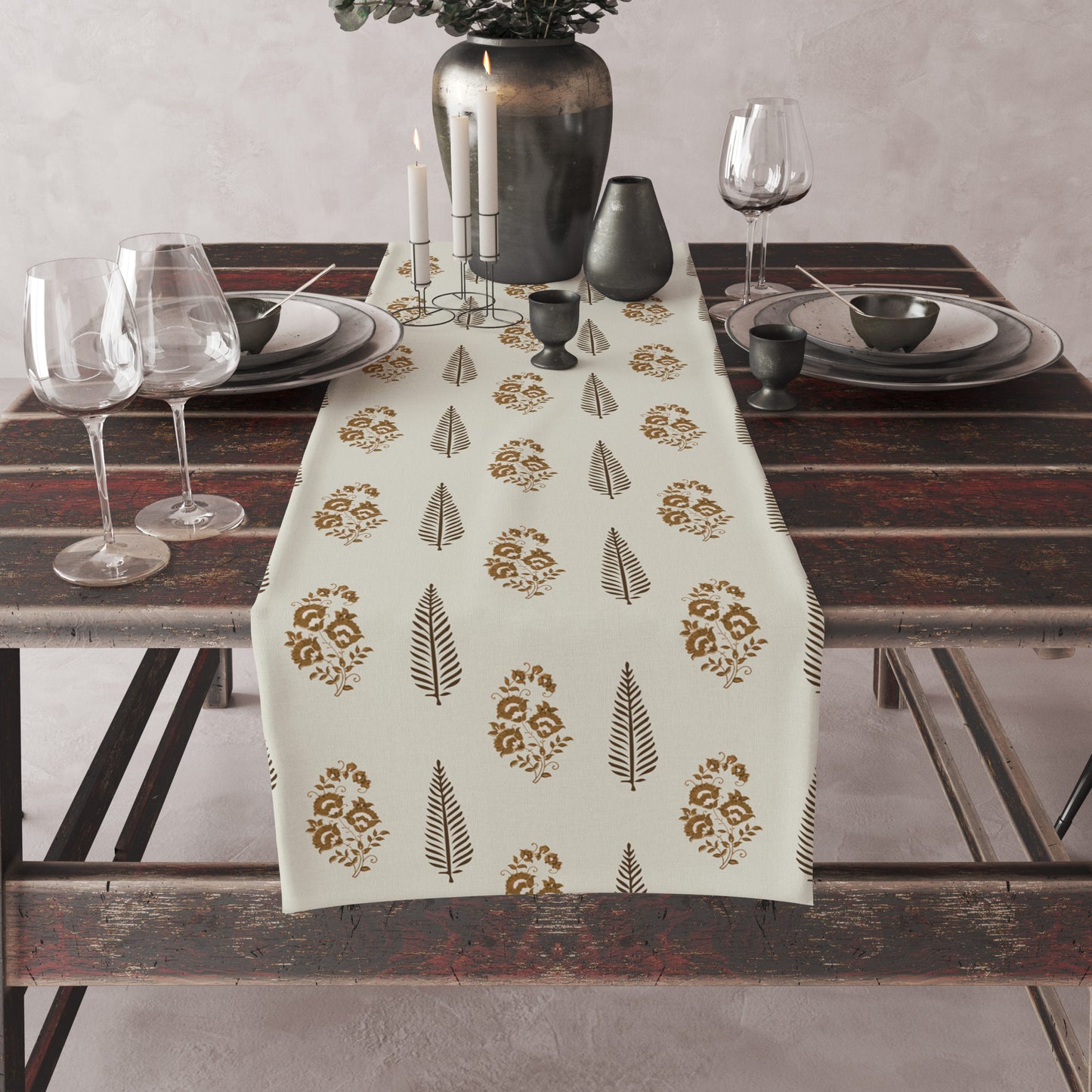 Block Print | Premium Quality| Table Linen| Table Runner| Kitchen Linen image 4