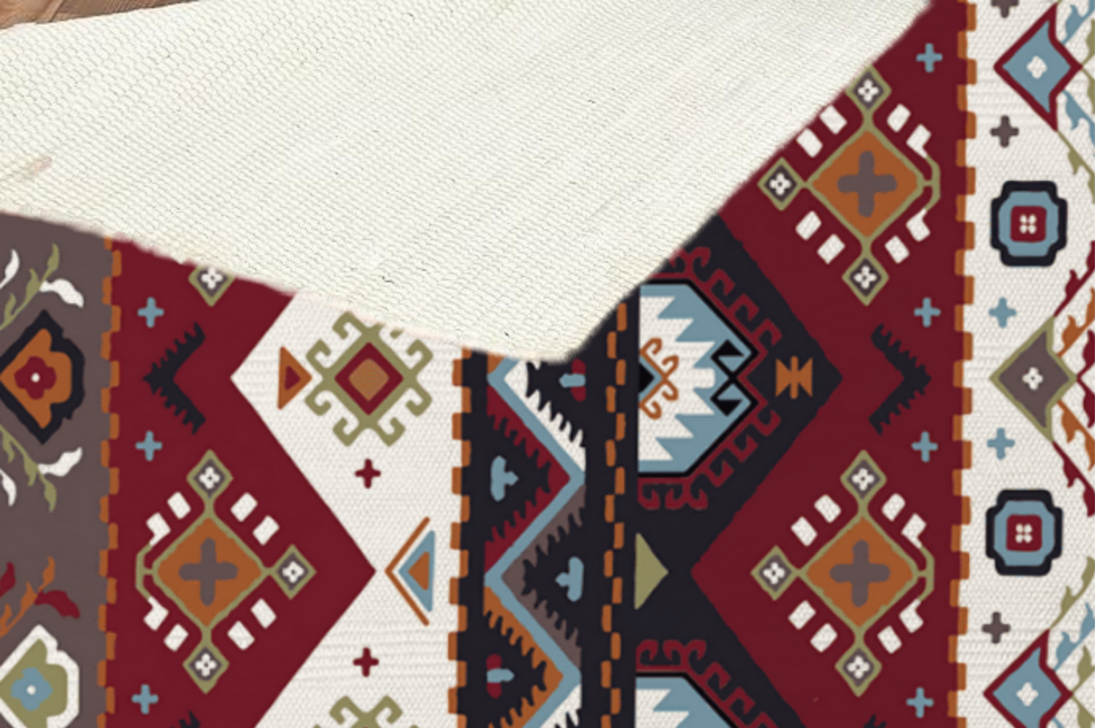 Vintage Dhurrie Carpet Rugs Floor Mat for Living Area and Bedroom 2x3 Feet - Small