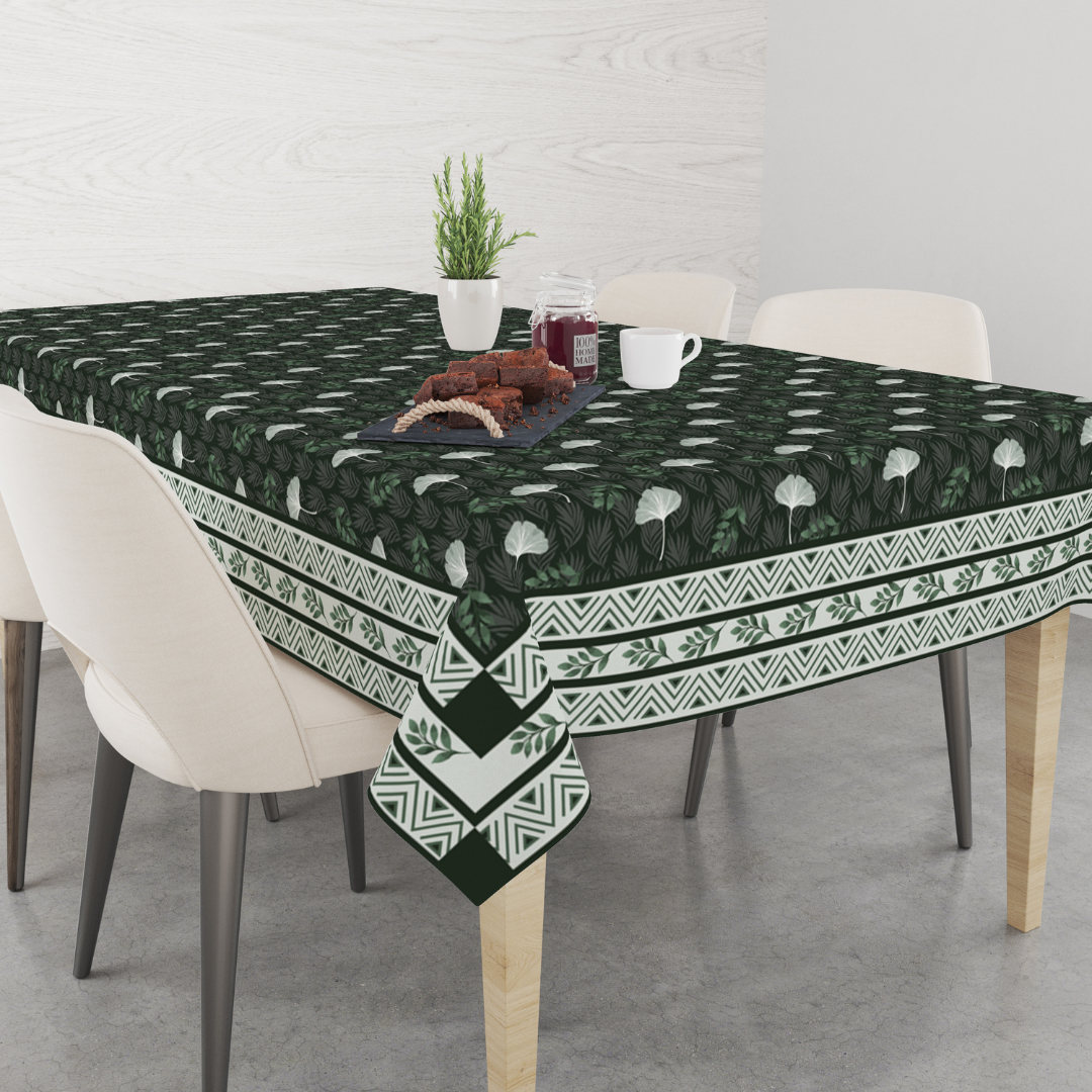 Tropical green | Premium Quality | Table Cloth | Dining Table Cloth image 2