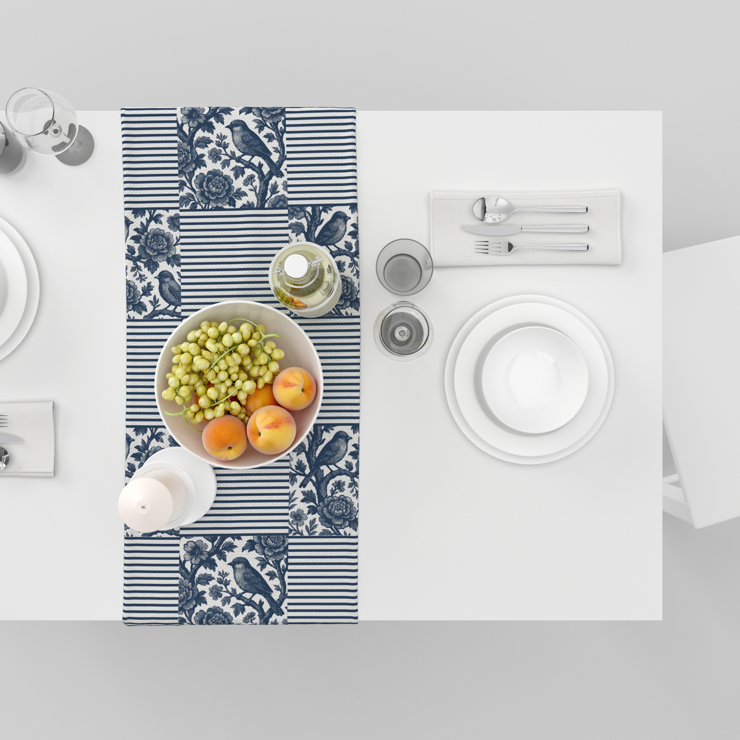 Blue Strips | Table Runner | Table Linen | Kitchen And Table Linen| Premium Quality