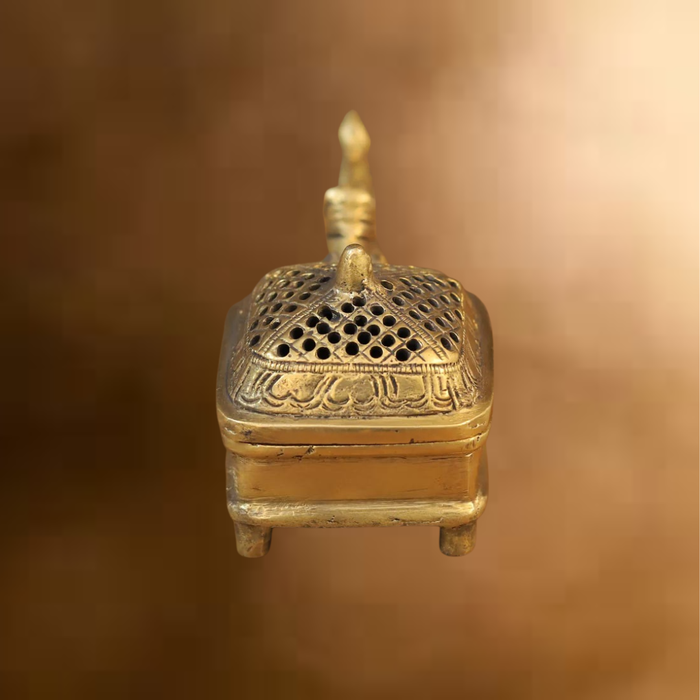 Brass Inscense Burner, Fine Golden Finish 2.5"