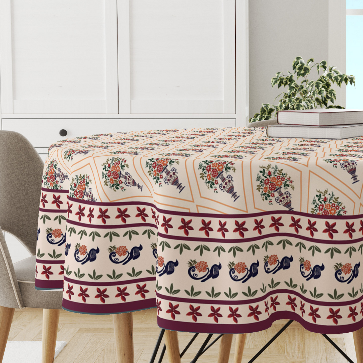 Flower Vase| Premium Quality | Table Cloth/ Table Linen | Kitchen Linen image 0