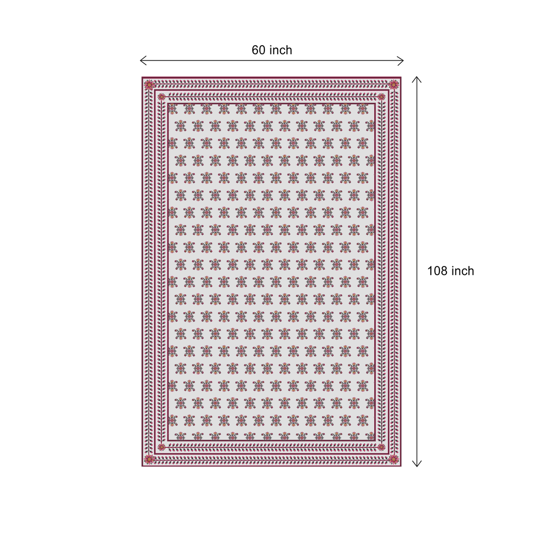 Maroon Block| Premium Quality | Table Cloth | Dining Table Cloth