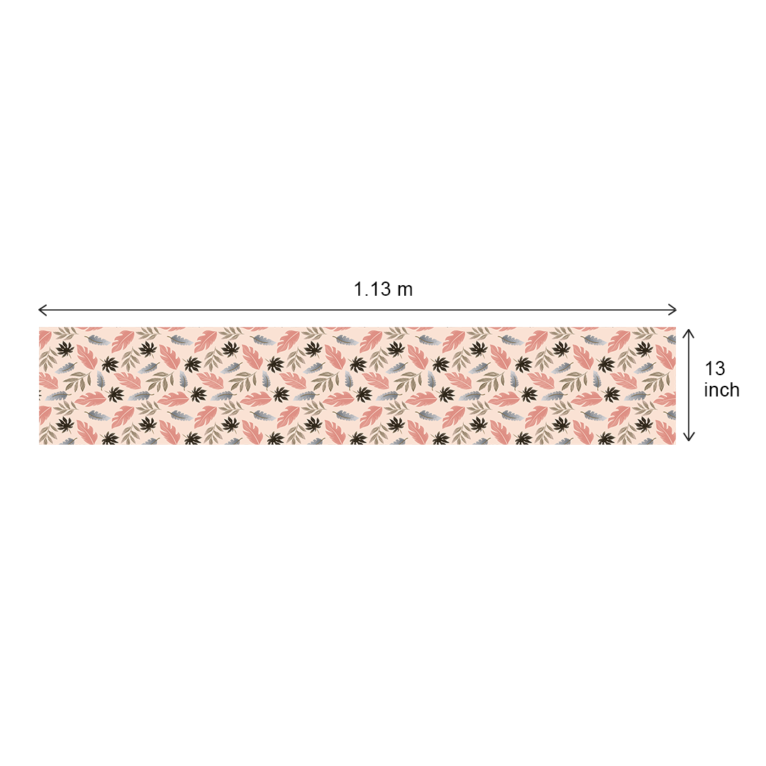 Tropical Leaves(Pink)| Table Runner/ Table Linen| Premium Quality| Kitchen Linen image 6