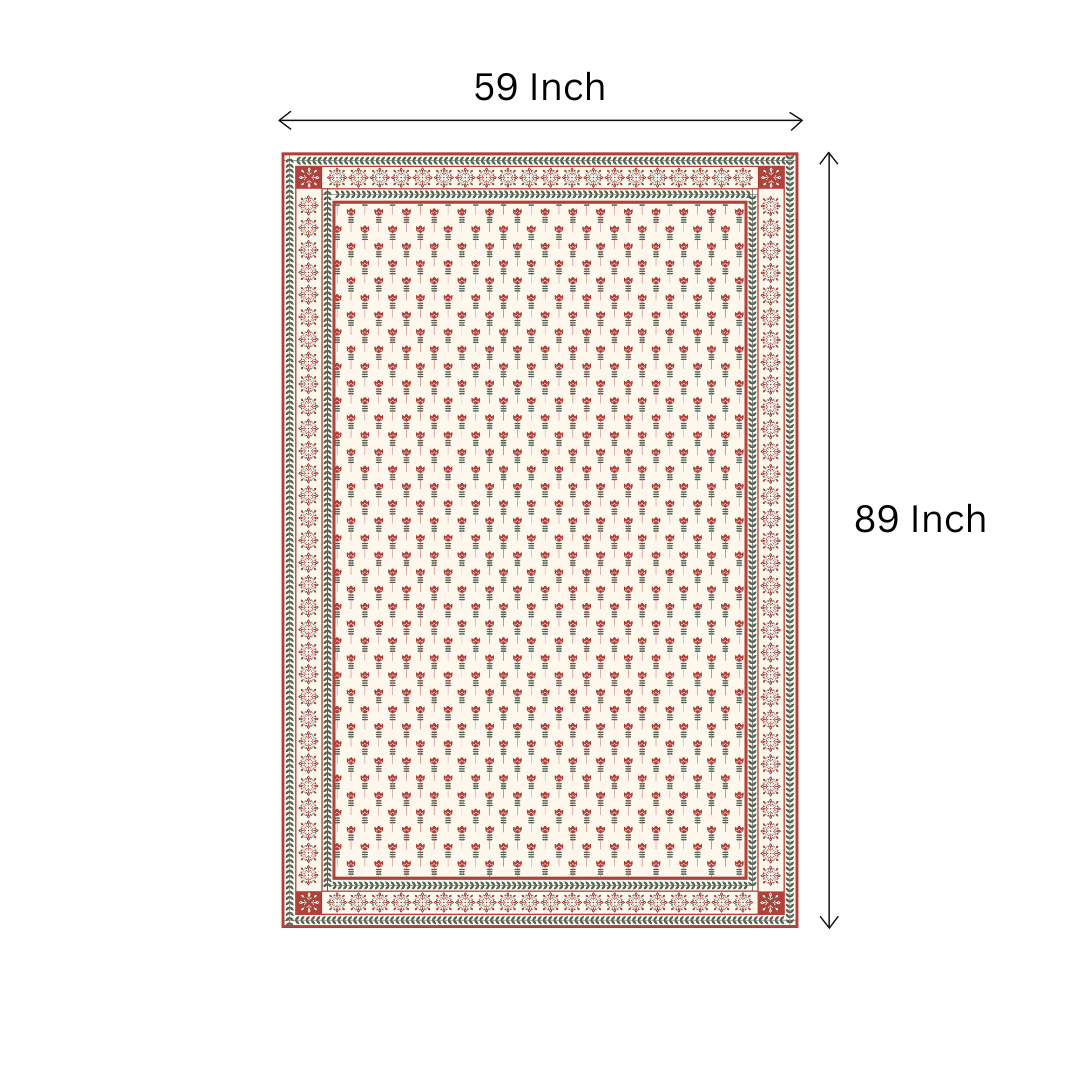 Floral Petal| Premium Quality | Table Cloth | Dining Table Cloth image 8