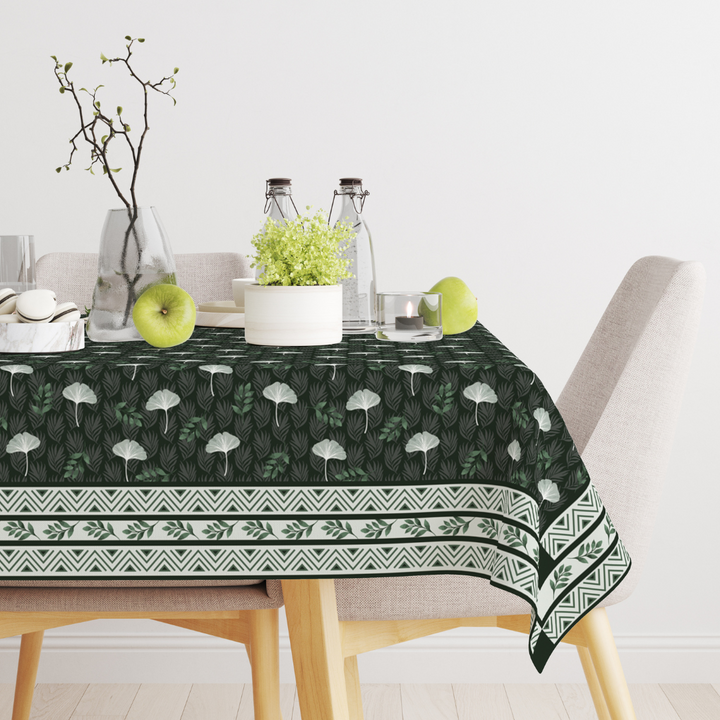 Tropical green | Premium Quality | Table Cloth | Dining Table Cloth image 0