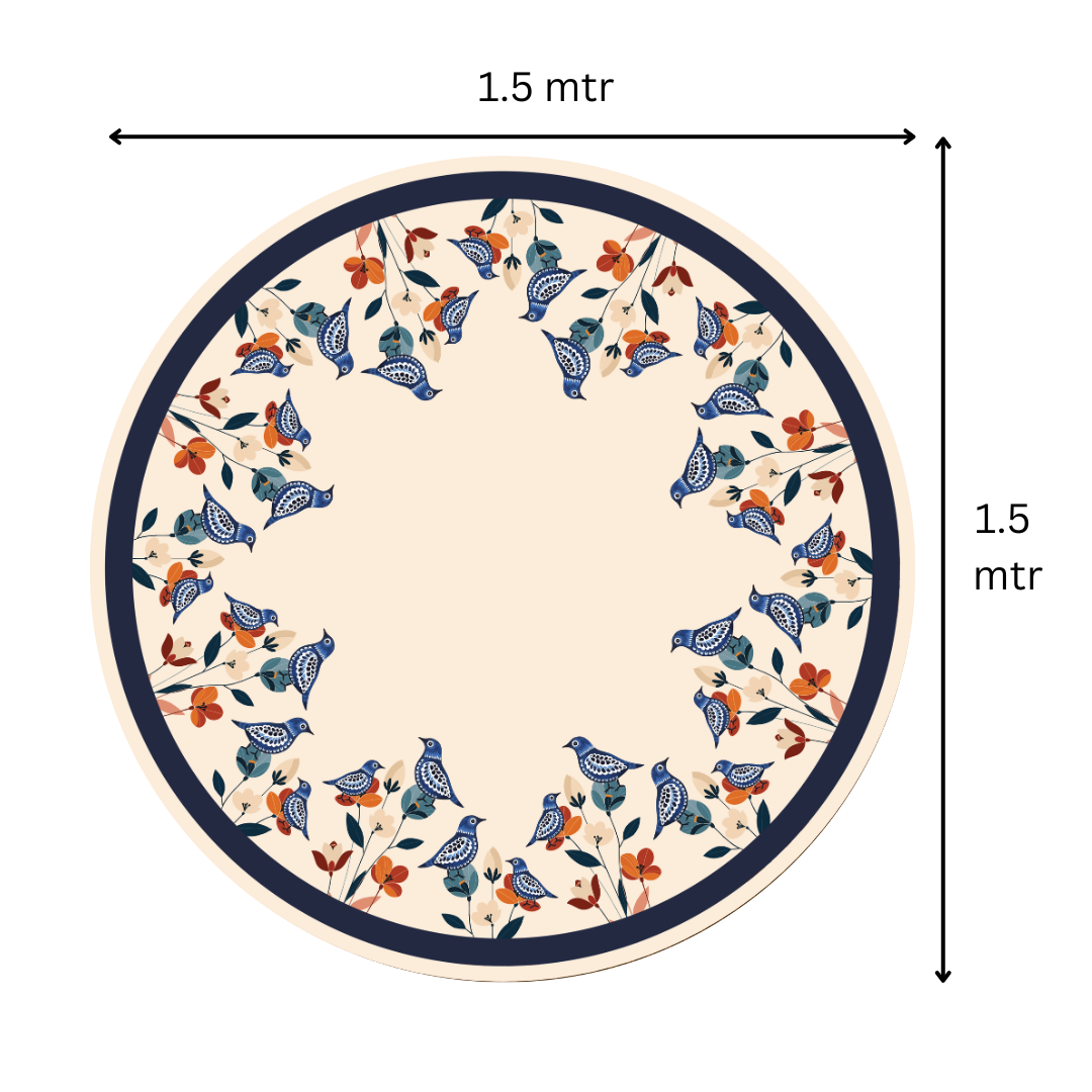 Floral Birdy | Premium Quality | Table Cloth/ Table Linen | Kitchen Linen image 5