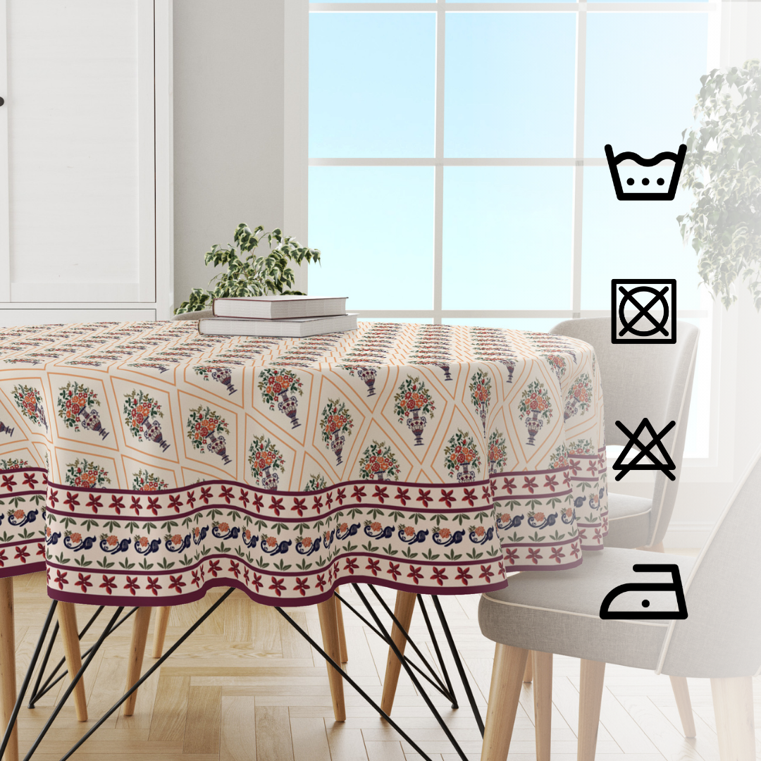 Flower Vase| Premium Quality | Table Cloth/ Table Linen | Kitchen Linen image 2