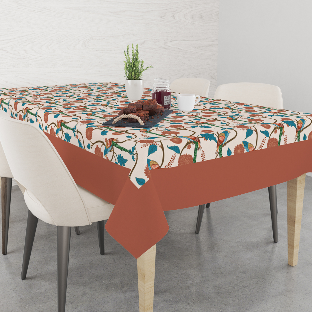 Parrot| Premium Quality | Table Cloth | Dining Table Cloth image 1