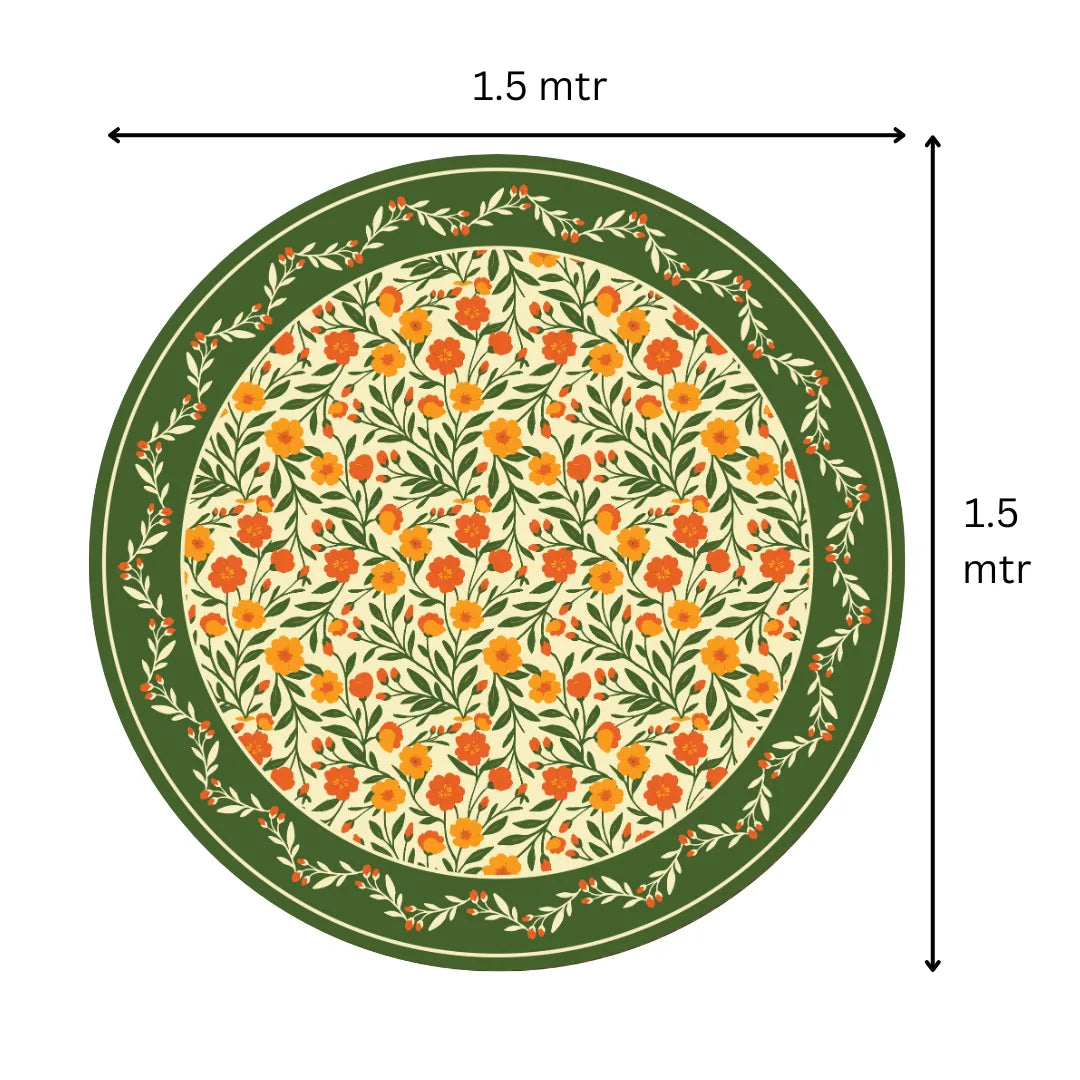 Bright Floral | Premium Quality | Table Cloth/ Table Linen | Kitchen Linen image 5