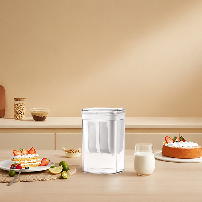 Multifunctional Yogurt Strainer with Fine Mesh Filter, 1100 ml – Transparent Lid, view 3