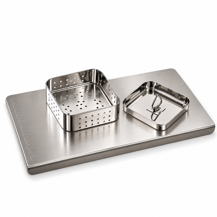 Stainless Steel Paneer Maker and Chopping Board Set of 2, view 2