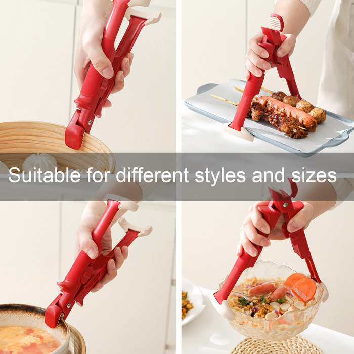 Dual Grip Silicone Bowl Gripper – Anti-Scald Hot Dish Clip, Heat-Resistant to 220°C, view 2