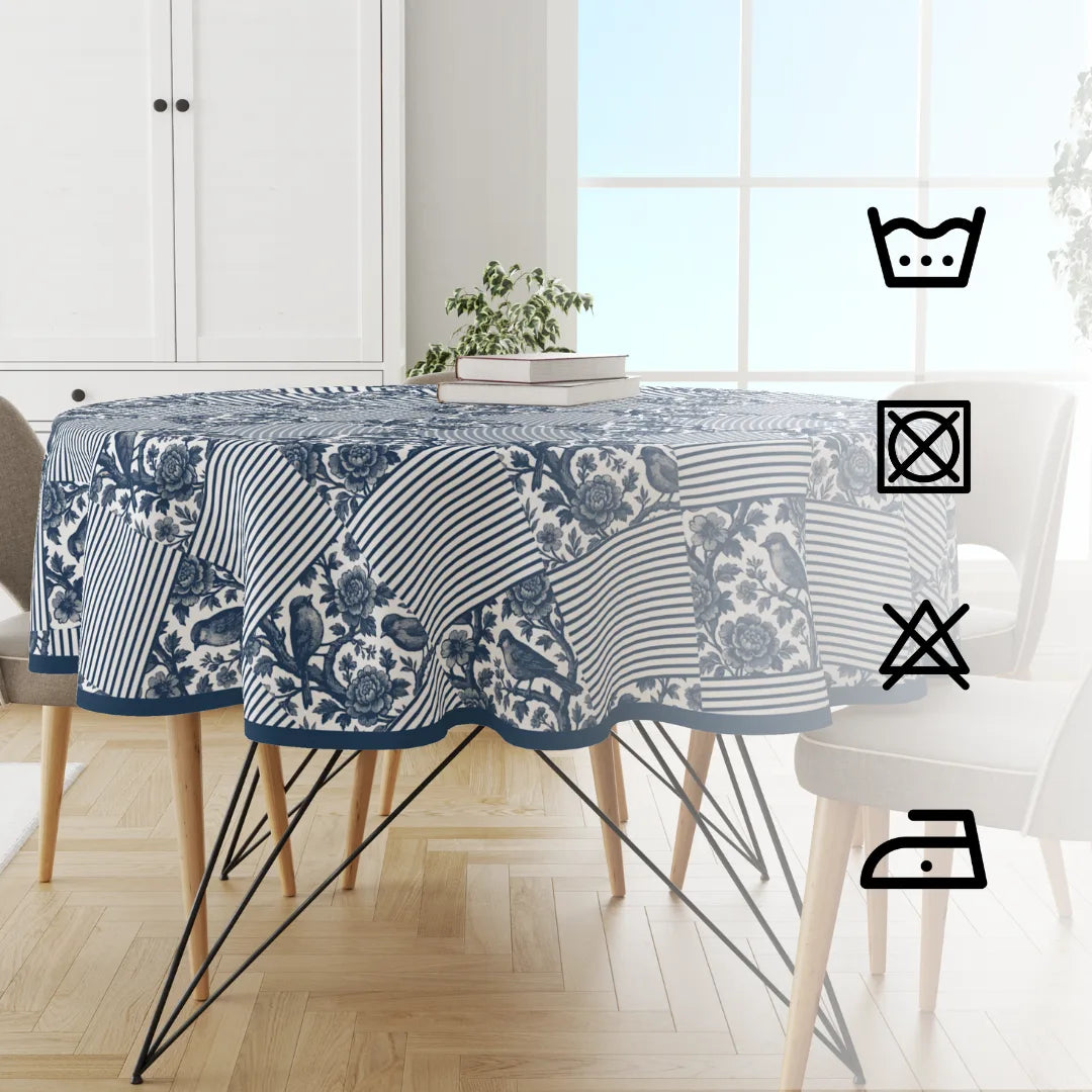 Blue Stripes | Premium Quality | Table Cloth/ Table Linen | Kitchen Linen image 4