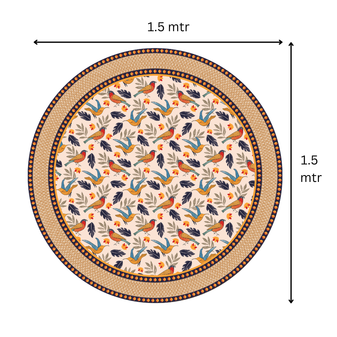 Chirpy Bird| Premium Quality | Table Cloth / Table Linen | Kitchen Linen image 5