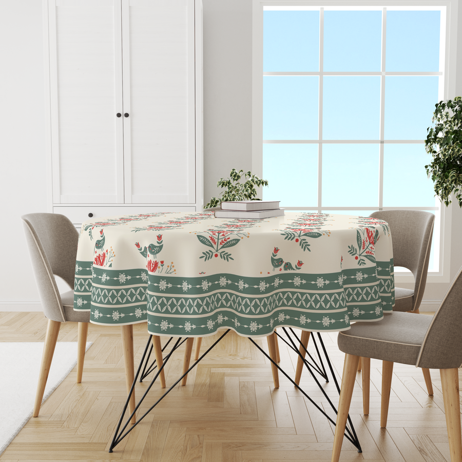 Birdy Minimal | Premium Quality | Table Cloth/ Table Linen | Kitchen Linen image 1