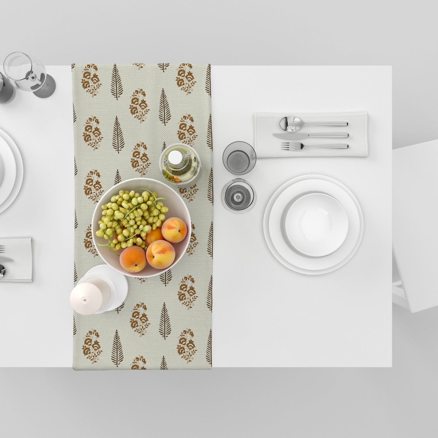 Block Print | Premium Quality| Table Linen| Table Runner| Kitchen Linen image 7