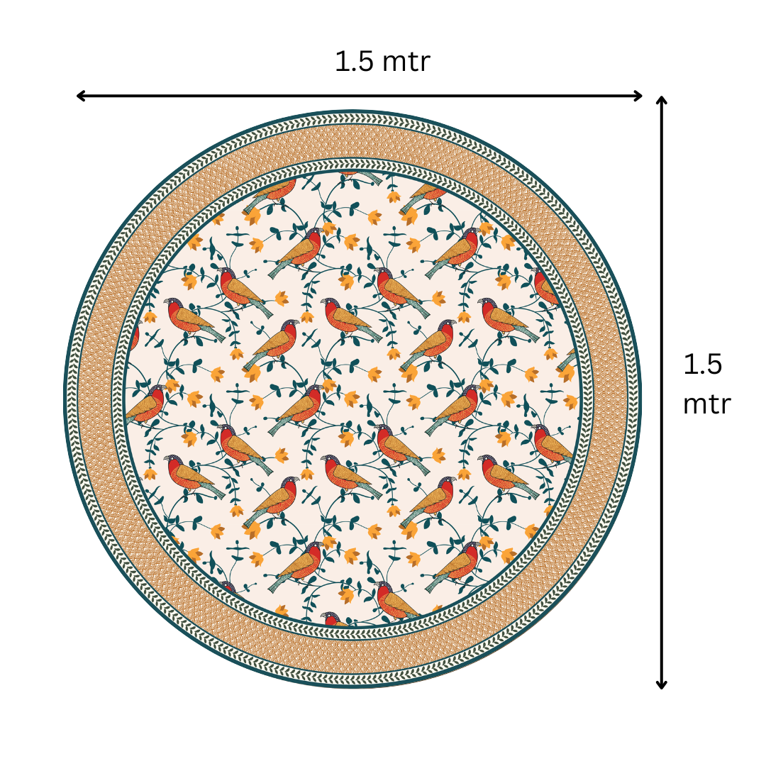 Bird's Land | Premium Quality | Table Cloth/ Table Linen | Kitchen Linen image 4
