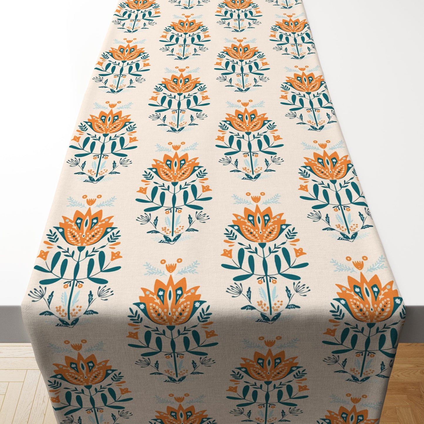 Blue Block| Premium Quality | Table Cloth/ Table Linen | Kitchen Linen image 1